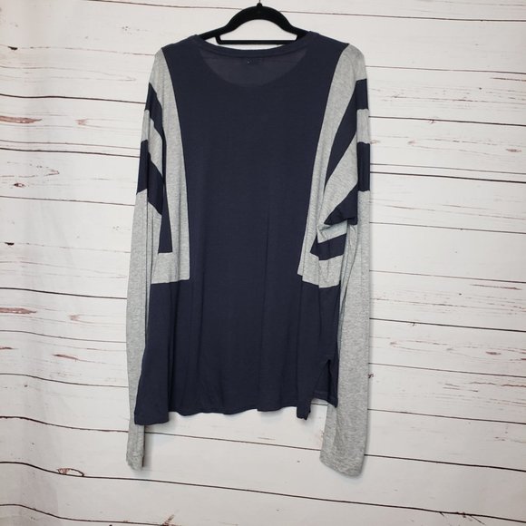 Vince Optic-Stripe Long Sleeve Pima Cotton Tee - Picture 2 of 7